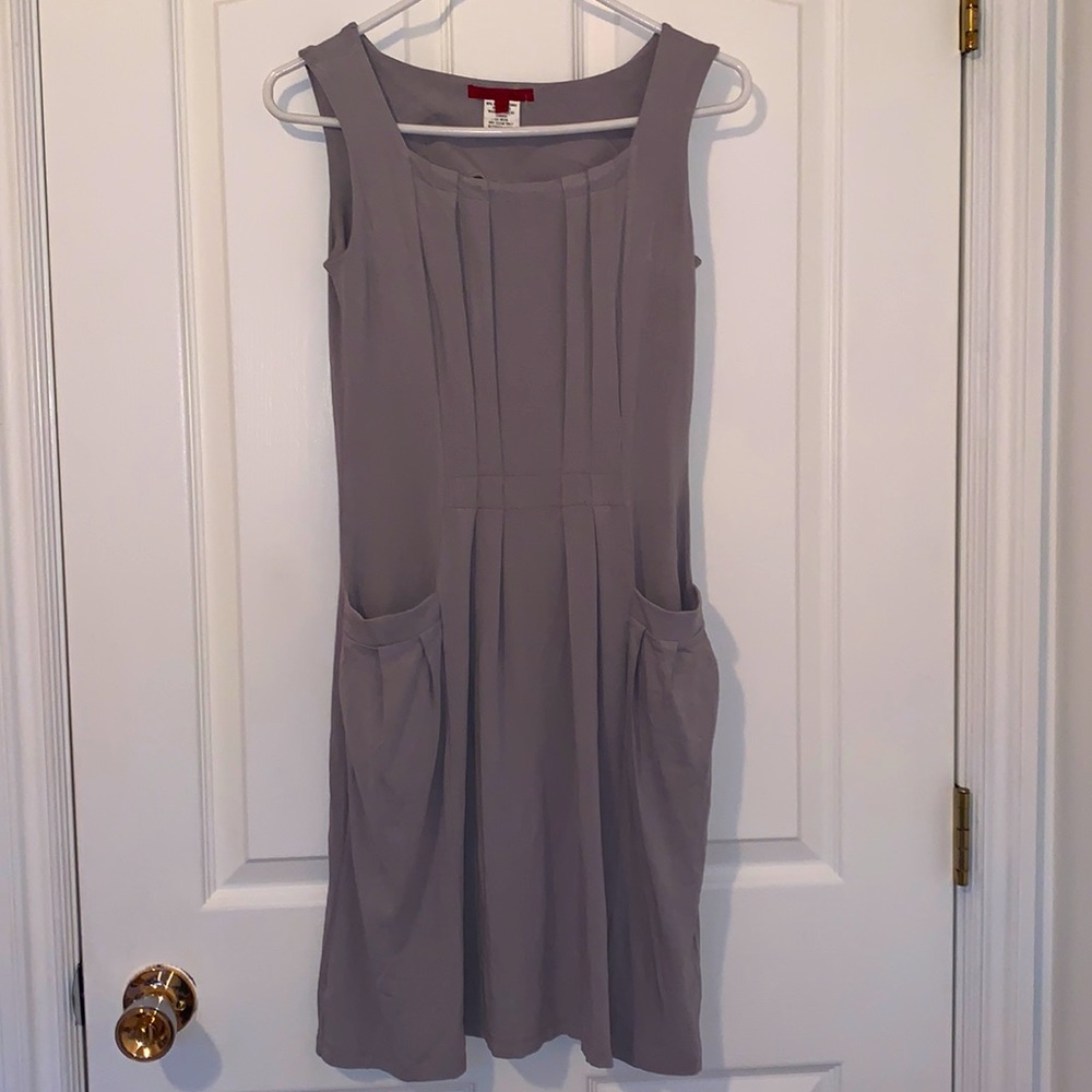 Zokai grey casual spring summer dress size S